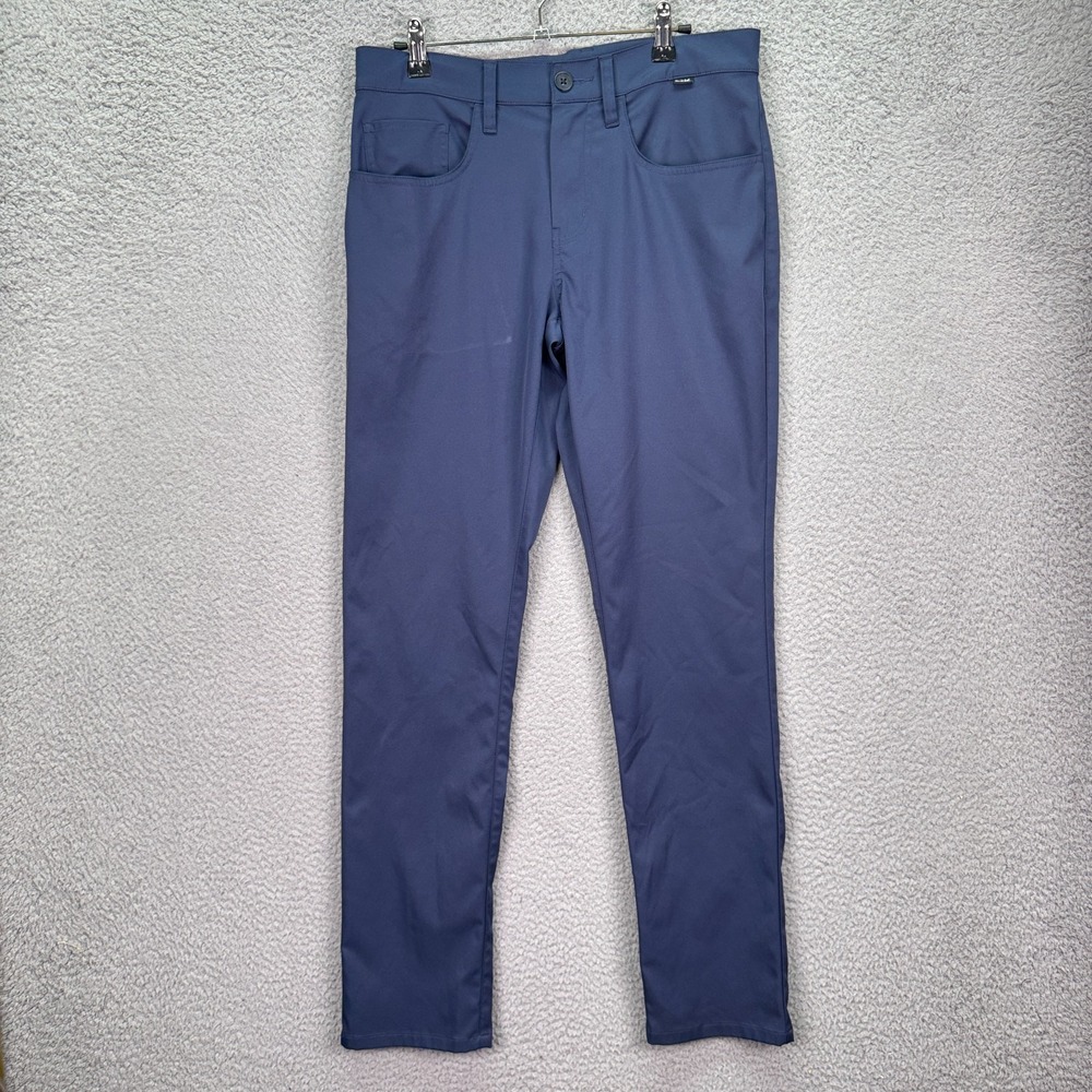 Travis Mathew Pants Mens 30 Blue Stretch Chino Preppy Golf Office Business Dad